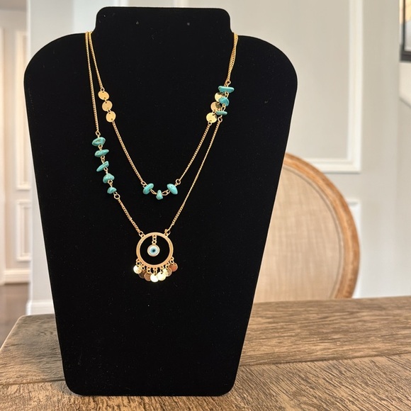 NWOT EYE DOUBLE NECKLACE - Picture 11 of 17